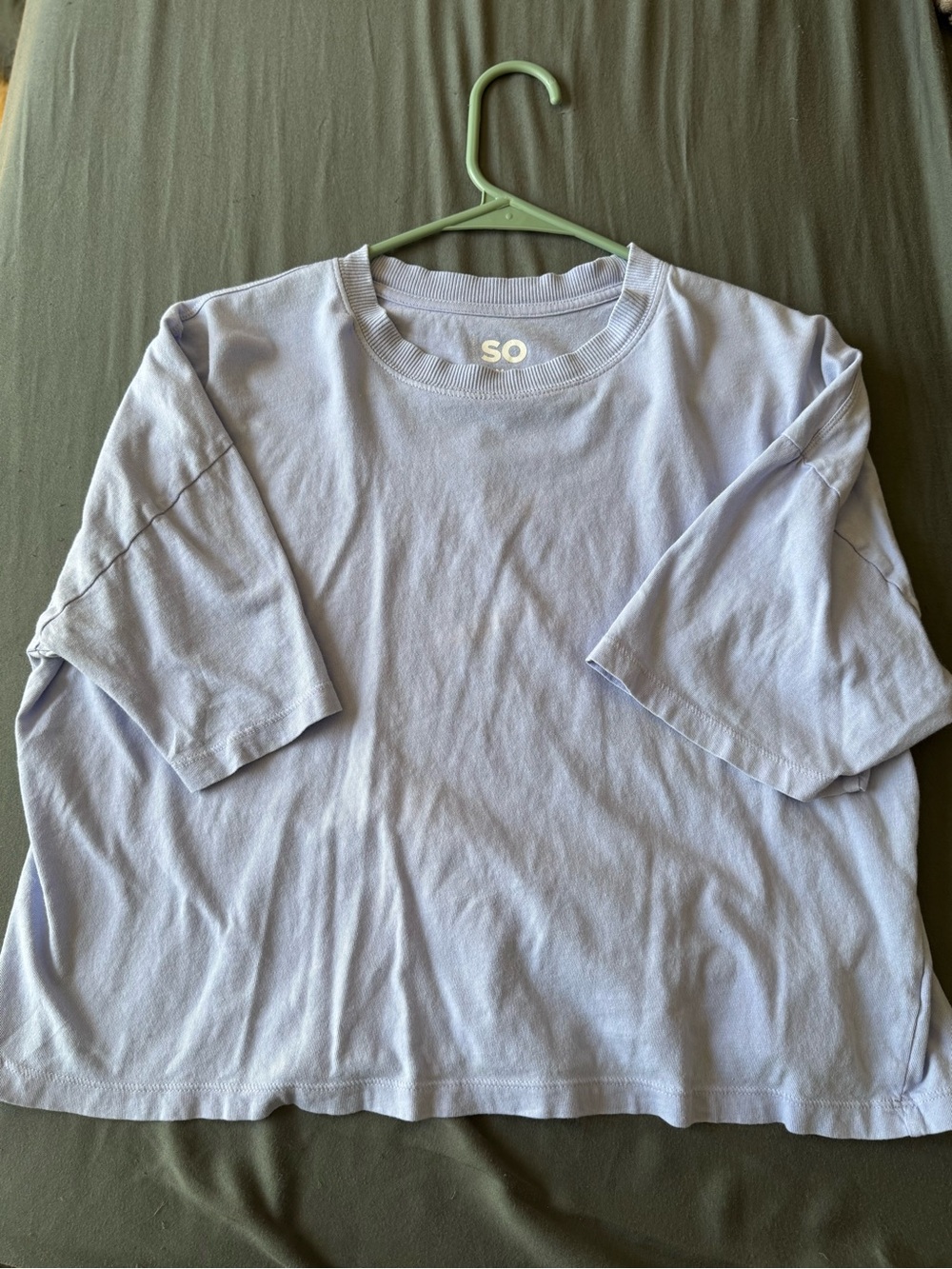 SO Pastel Lavender Relaxed Crewneck Tee